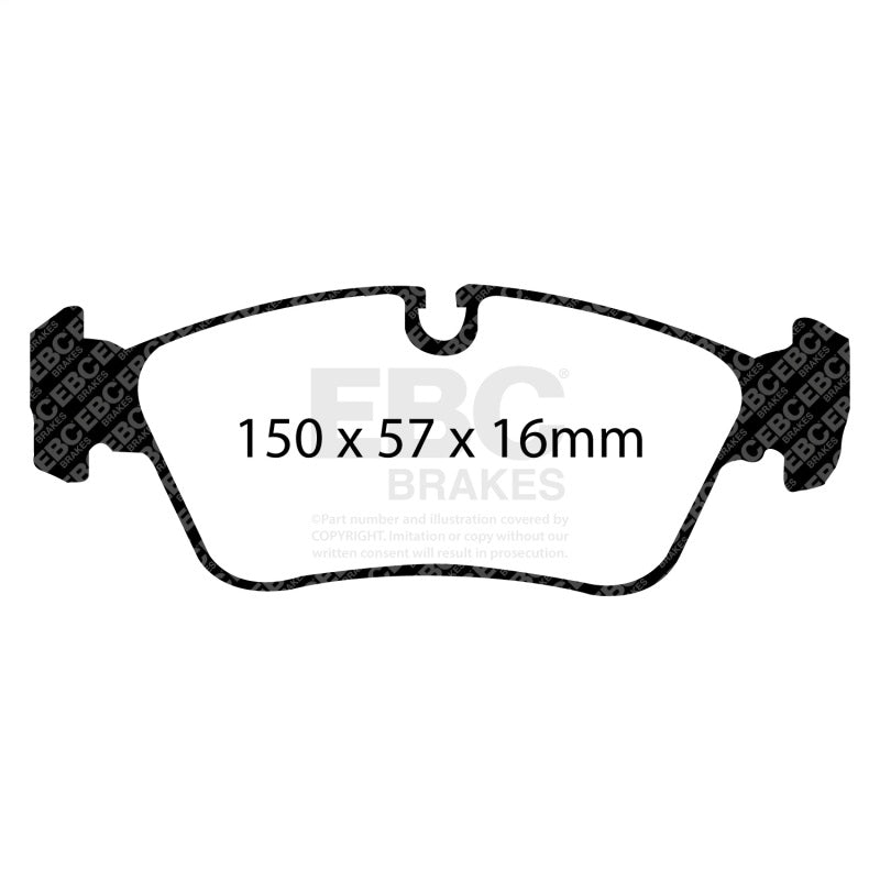 EBC Racing 96-98 BMW Z3 1.9L RP-X Front Brake Pads