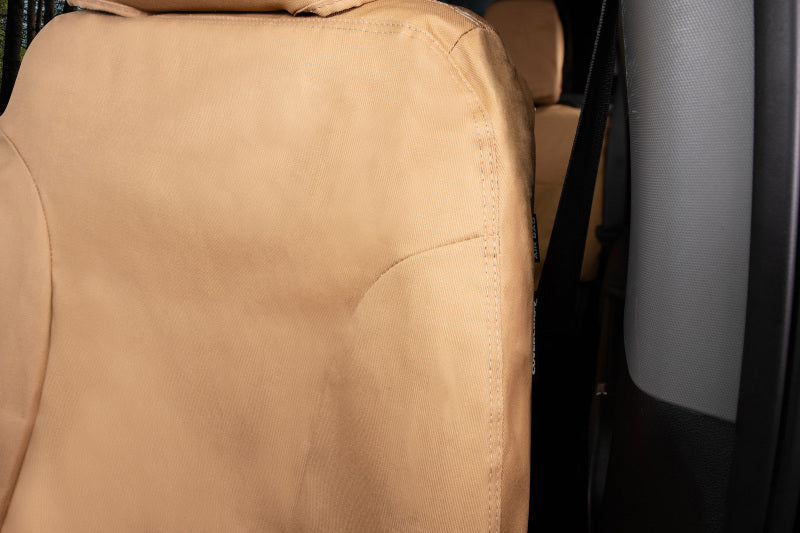 Covercraft 15-21 Ford Transit Polycotton SeatSaver Custom Third Row Seat Covers-Tan