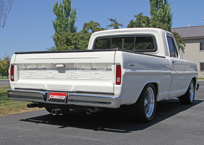 Flowmaster 67-72 Ford F100 American Thunder Exhaust System - (w/o Side Tank)