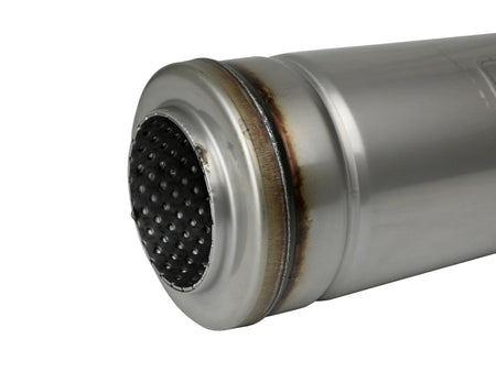 aFe MACH Force-Xp 409 SS Muffler 3in Center/Center 18in L X 5in Dia - Round Body