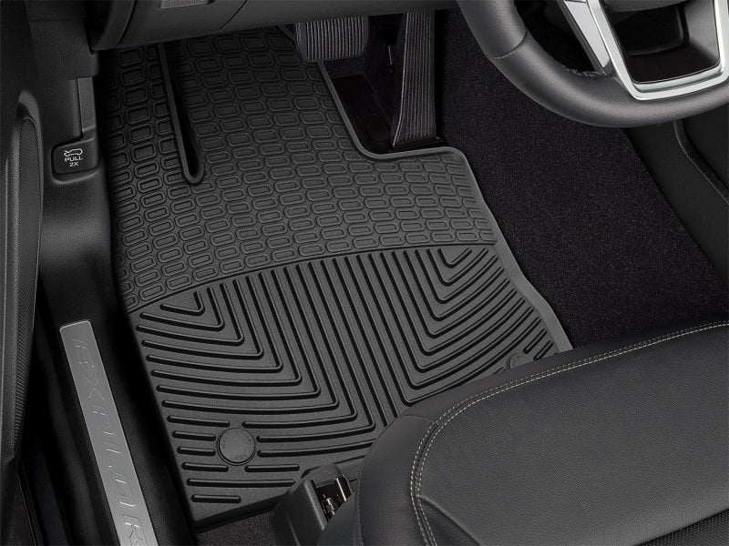 WeatherTech 2020+ Ford Explorer Front Rubber Mats - Black