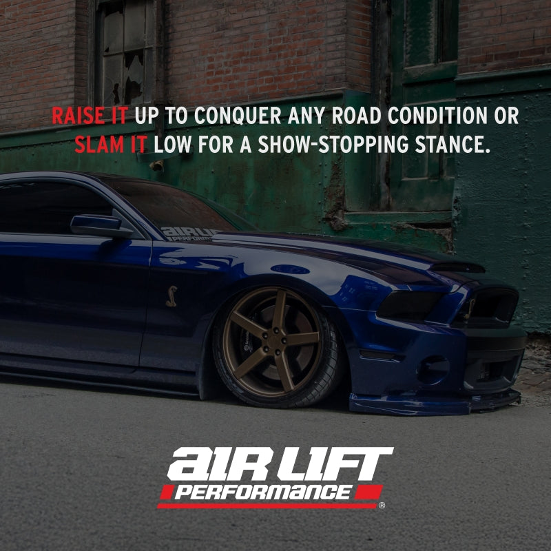 Air Lift Performance 2005-2014 Ford Mustang (S197) Rear Kit (3/8 Fittings Not Included)