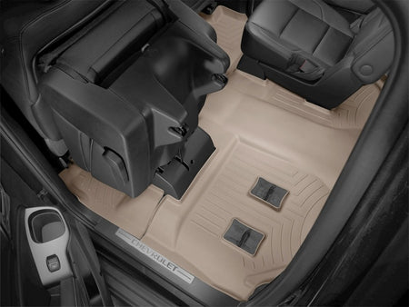 WeatherTech 2015+ Chevrolet Suburban w/ 2nd Row Bucket Seats Rear FloorLiner - Tan