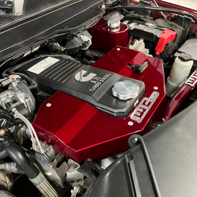 Wehrli 10-24 Cummins Fabricated Aluminum Engine Cover - Gun Metal