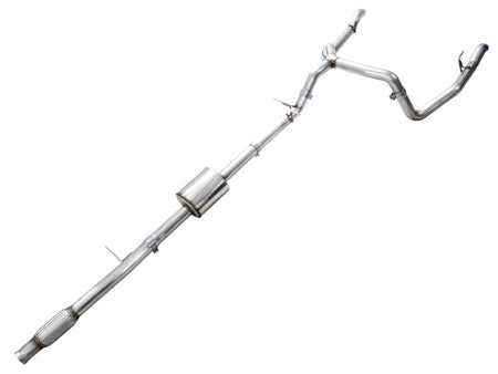 AWE 4th Gen GM 1500 5.3L 0FG Catback Split Rear Exit (w/ Bumper Cutouts) - OE Tips
