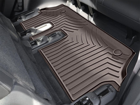 WeatherTech 2025 Nissan Armada/Infiniti QX80 2nd Row Bucket w/Mini Console Rear FloorLiner - Cocoa