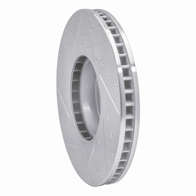 R1 16-25 BMW i4 Right Front Drilled & Slotted Silver Brake Rotor