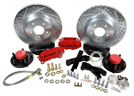 Baer Brakes 62-69 Ford Fairlane STD Studs 13in SS4 Front SDZ Brake Kit - Grabber Blue