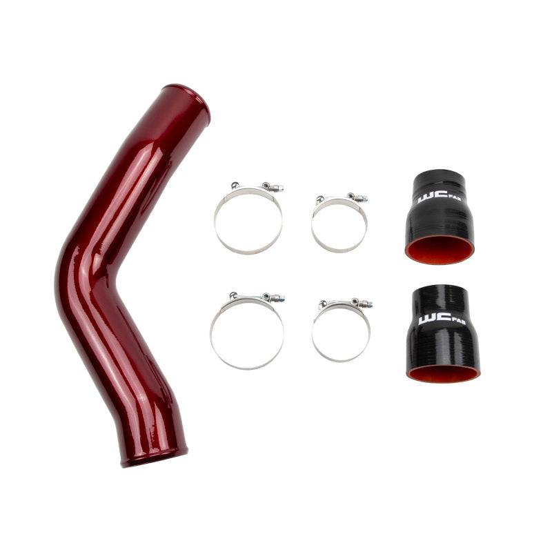 Wehrli 13-18 Cummins 6.7L Passenger (Hot) Side 3.5in Intercooler Pipe - Gloss Black
