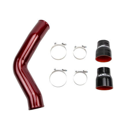 Wehrli 13-18 Cummins 6.7L Passenger (Hot) Side 3.5in Intercooler Pipe - Gloss Black