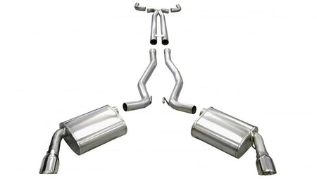 Corsa 2011-2015 Chevrolet Camaro Convertible SS 6.2L V8 Manual Polished Sport Cat-Back + XO Exhaust