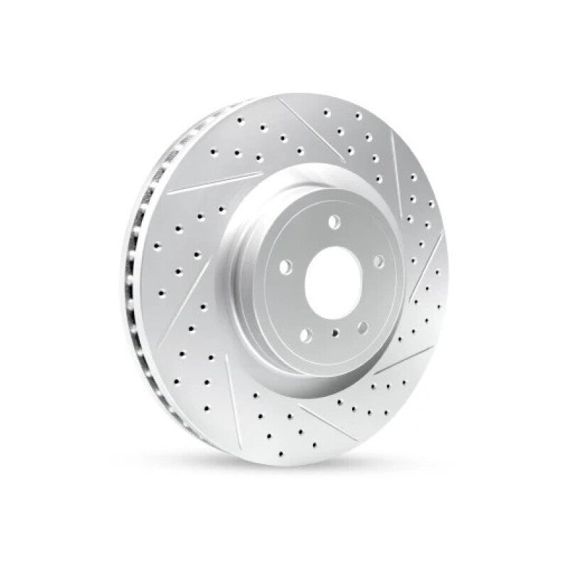 R1 05-25 Audi Q2 (Mexico) Front Left Drilled & Slotted Geo-Carbon Rotor