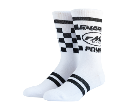 FMF Racing Gnarly Power Sock White One Size