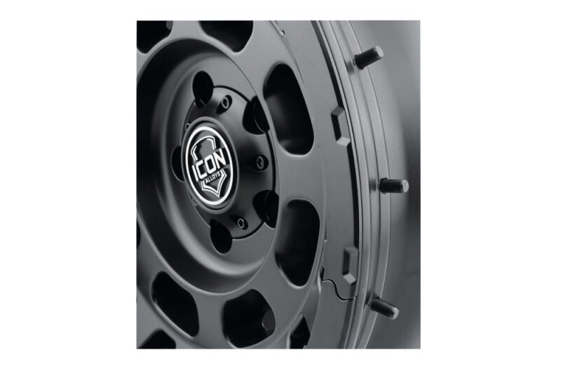 Icon Hammer Pro 17x8.5 / 6x135 / 6MM / 5in BS - Satin Black