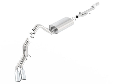 Borla 15-16 Cadillac Escalade ESV 6.2L Auto Trans Dual Round Rolled Truck Side Exit Catback Exhaust