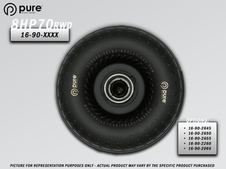 Pure Drivetrain 8HP70 High Performance Billet Race Torque Converter - 26/55 Stator - RWD