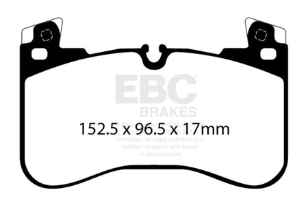 EBC 2020+ Land Rover Defender 90 P300 2.0T Extra Duty Front Brake Pads