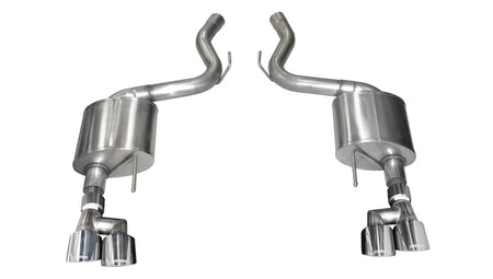 Corsa 18-19 Ford Mustang 5.0L 3in Touring Axle-Back Dual Rear Exit 4in Polished Pro-Series T