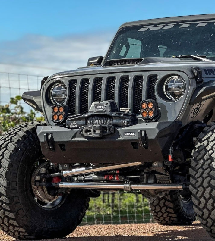 Rival 2007-2026 Jeep Wrangler 2020-2026 Jeep Gladiator Front Aluminum Bumper
