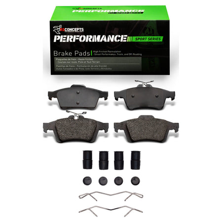 R1 2003-2023 Cadillac BLS (Mexico) Rear R1 Performance Sport Pads & Hardware Kit