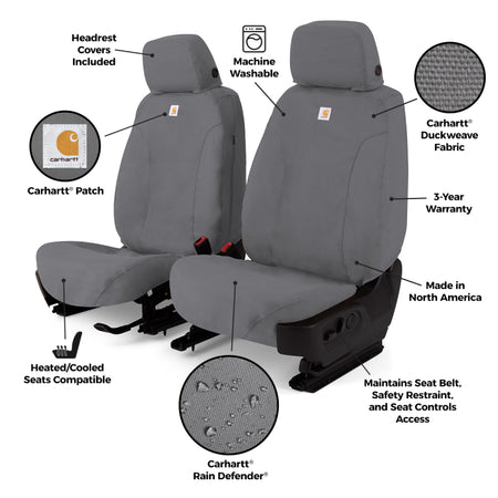 Covercraft 2026 Jeep Wrangler 2-Door (MT) Carhartt SeatSaver Custom Front Row Seat Covers