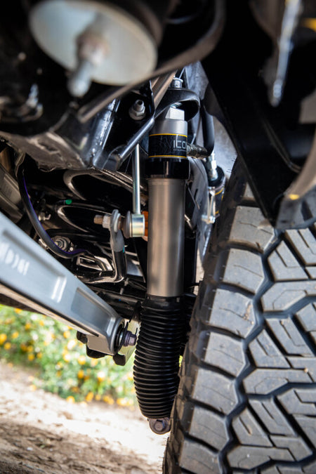 ICON 24+ Toyota Tacoma Remote Reservoir Shocks w/ CDXS 0-1in. Lift- (Rear)