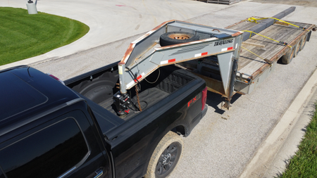 Gen-Y Spartan Torsion-Flex 5in Offset 4in RD Tube Gooseneck 2-5/16in Coupler Standard Height