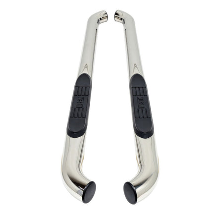 Westin 24-26 Toyota Tacoma Xtra Cab E-Series 3 Nerf Step Bars Stainless Steel