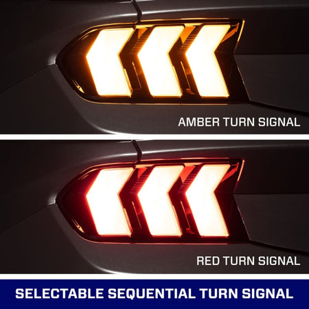 Form Lighting 2024+ Ford Mustang Sequential LED Tail Lights Smoked (Pair)