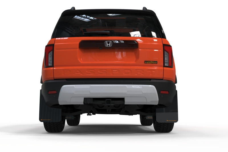 Rally Armor 2026 Honda Passport Black UR Mudflap - Metallic Black Logo
