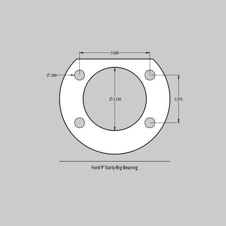 Baer Brakes Rear Ends w/ Ford 9in Torino Bearing Housing Ends 13in Pro+ Rear SDZ Brake Kit - Red