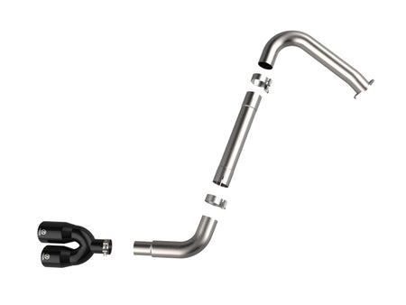 aFe Takeda Axle-Back Exhaust System Hyundai Elantra N Line 21-25 L4-1.6L- Black Tip