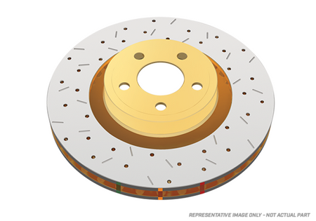 DBA 00-09 Honda S2000 Front 4000 Series Drilled & Slotted Rotor