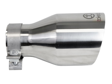 aFe Takeda Universal Exhaust Tip 3 IN Inlet x 5 IN Outlet x 9 IN L- Polished