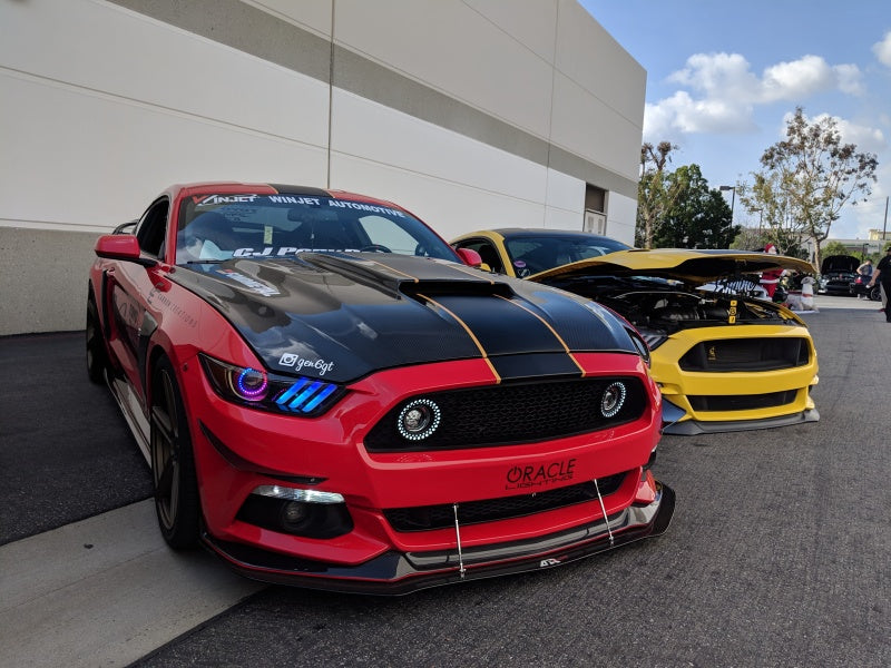 Oracle 15-17 Ford Mustang V6/GT/Shelby Dynamic DRL w/ Halo Kit - ColorSHIFT - Dynamic