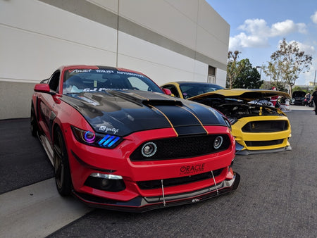 Oracle 15-17 Ford Mustang V6/GT/Shelby Dynamic DRL w/ Halo Kit - ColorSHIFT - Dynamic