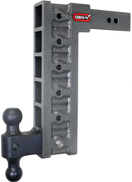 Gen-Y Mega Duty 2.5in Shank 15in Drop 3K TW 21K Hitch w/GH-061 Dual-Ball/GH-0101 Stabilizer Kit