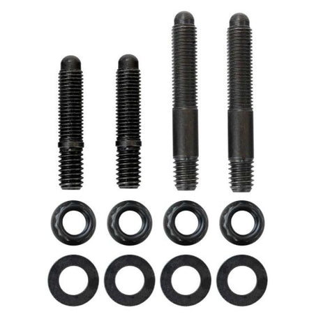 Moroso 2PC 5/16in-24 x 1.625in & 2 PC 5/16in-24 X 2.0in Long 12-Point Nuts Carb Stud Kit w/Bracket