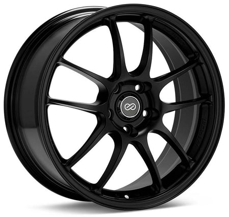 Enkei PF01 17x9 5x114.3 35mm Offset 75mm Bore Diameter Matte Black Wheel