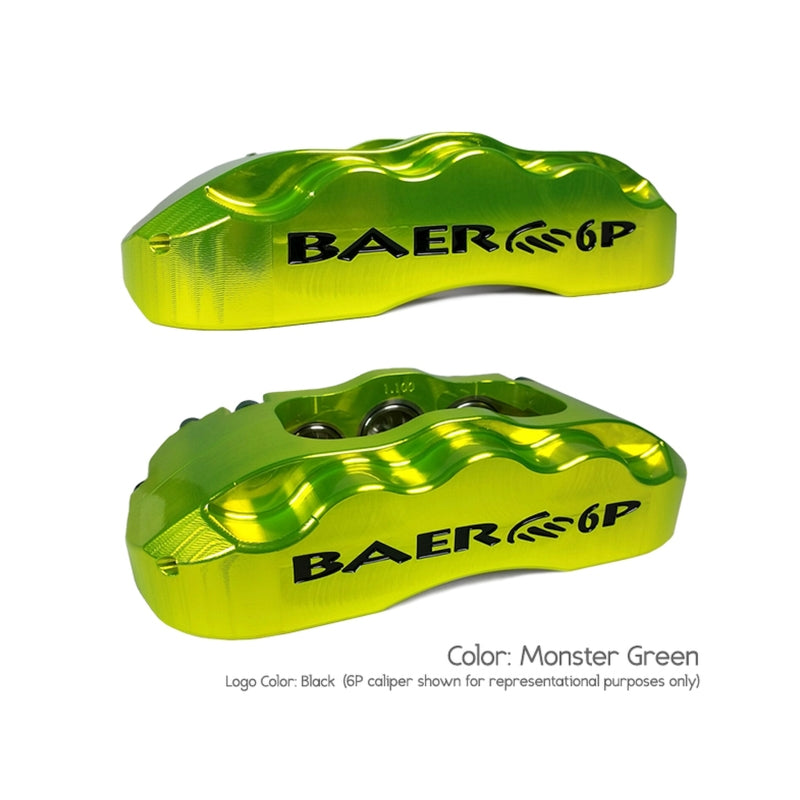 Baer Brakes 58-68 Chevrolet Biscayne STD Studs 11in SS4+ Front SDZ Brake Kit - Monster Green