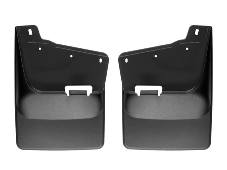 WeatherTech 20-24 Chevrolet Silverado 2500HD/3500HD Rear No Drill Mudflaps - Black