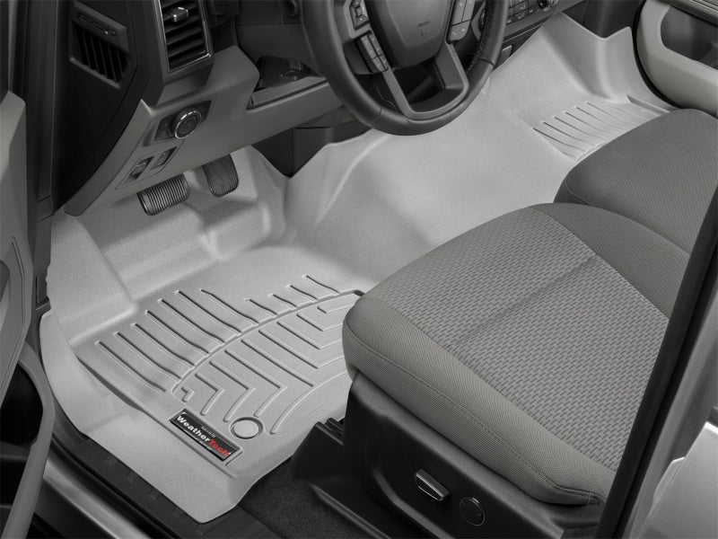 WeatherTech 2015+ Ford F-150 Regular Cab Front FloorLiner - Grey