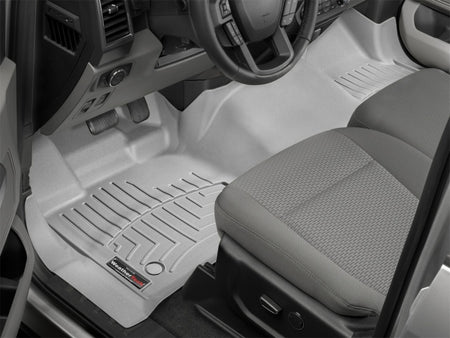 WeatherTech 2015+ Ford F-150 Regular Cab Front FloorLiner - Grey