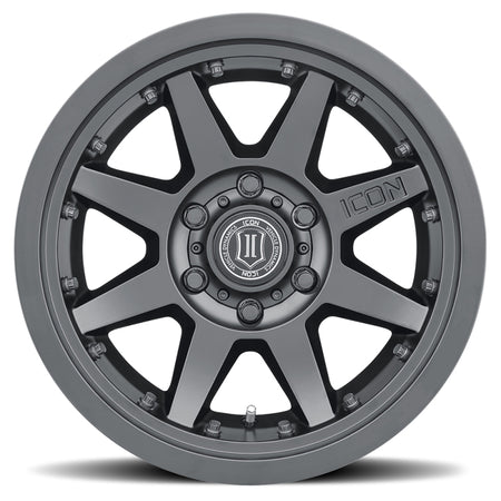 ICON Rebound Pro 17x8.5 / 5x5.5 / 0mm / 4.75in BS Satin Black Wheel