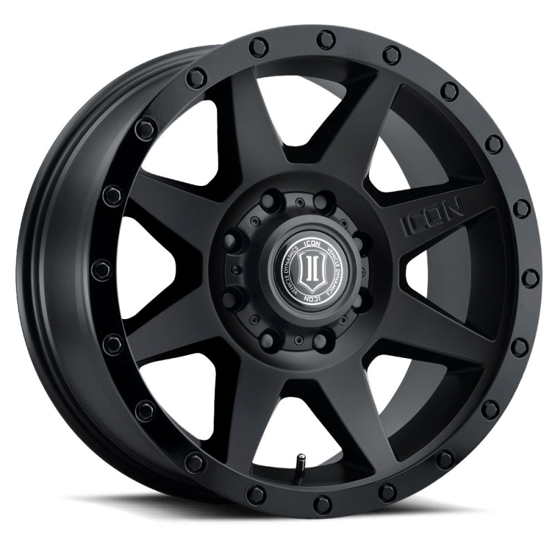 ICON Rebound HD 17x8.5 / 8x170 / 6mm / 5in BS Double Black Wheel