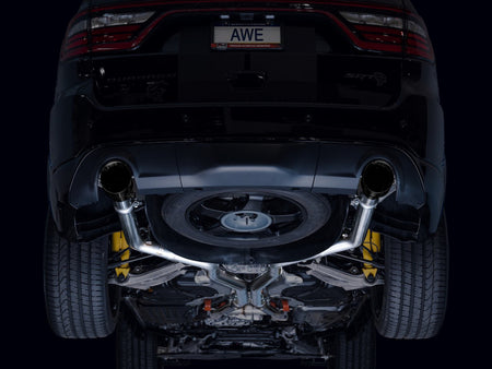AWE Tuning 18-23 Dodge Durango SRT & Hellcat Track Edition Exhaust - Diamond Black Tips