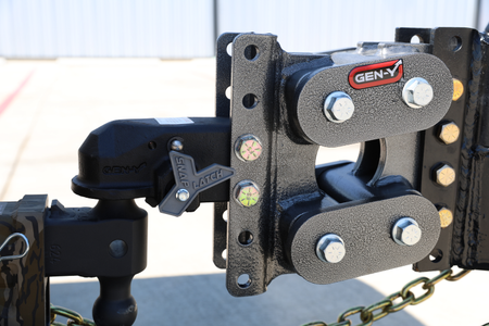 Gen-Y Contractor Torsion-Flex Channel Mount Trailer Coupler (2K-3.5K TW 32K Towing)