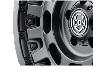 Icon Hammer Pro - 17x8.5 / 5X5 / -6MM / 4.5in BS - Satin Black