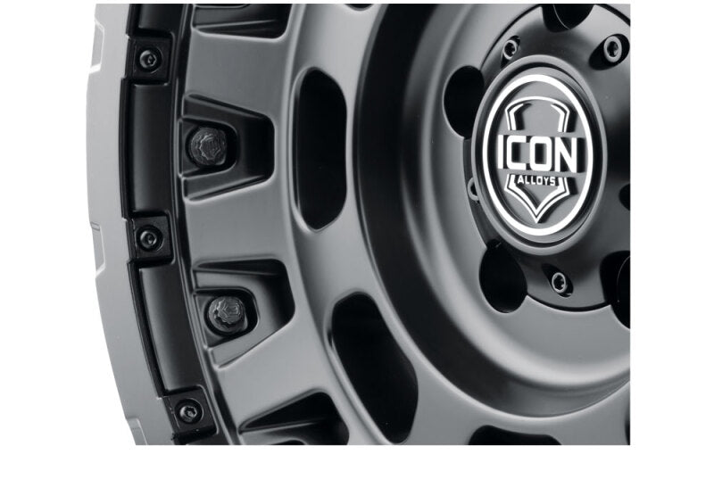 Icon Hammer Pro 17x8.5 / 5x150 / 25MM / 5.75in BS - Satin Black