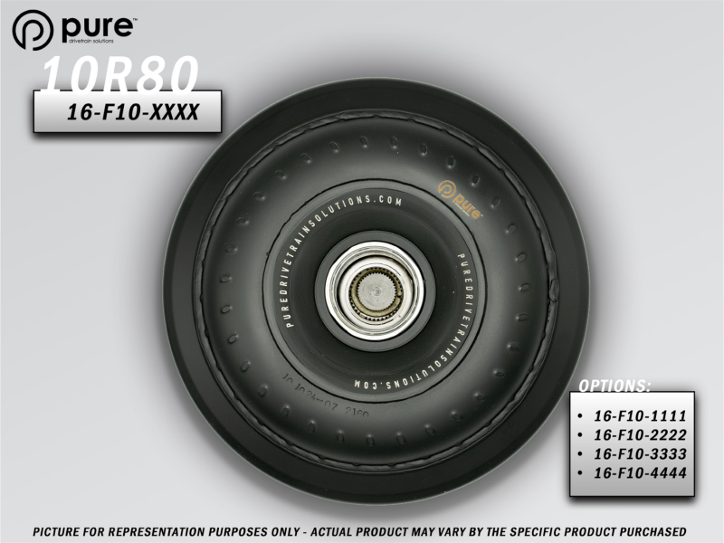Pure Drivetrain 10R80/10R100 Ford High Performance Billet Torque Converter - Small Blower w/ 5.0 V8